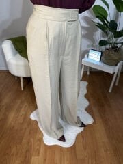 PALAZZO %100 COTTON TAŞ PANTOLON