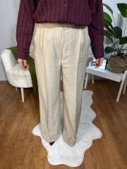 PALAZZO %100 COTTON TAŞ PANTOLON