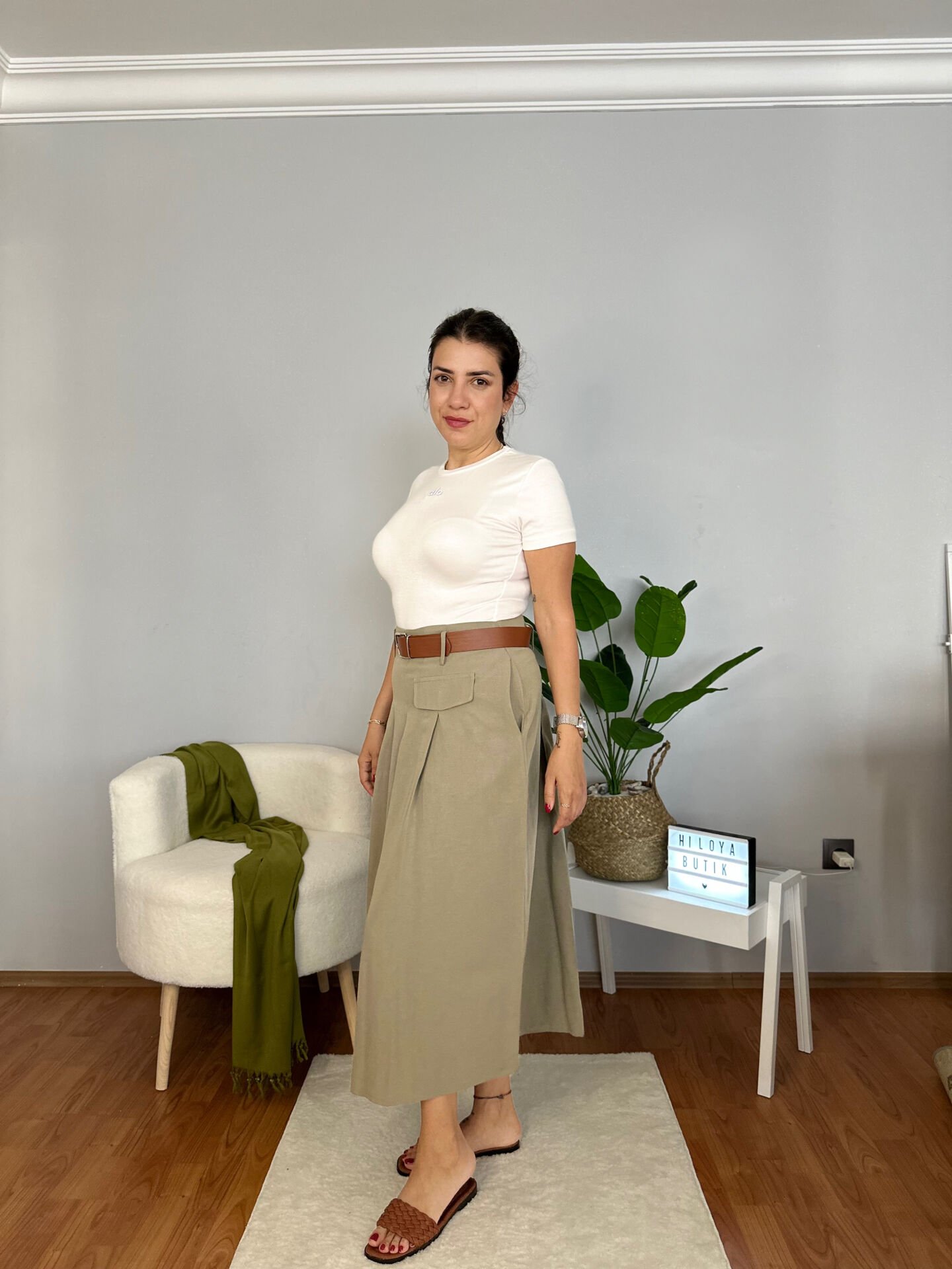 CASEY %100 PAMUK ETEK HAKİ