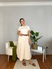 CASEY %100 PAMUK ETEK EKRU