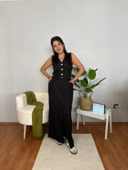 EVA ETEK-YELEK TAKIM SİYAH